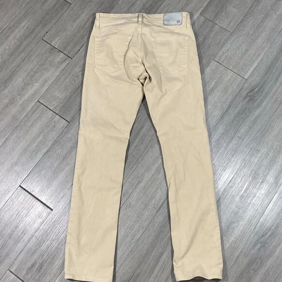 AG Adriano Goldschmied Slim Straight Khaki 5 Pkt Style Canvas Pants size 30 - Picture 7 of 12